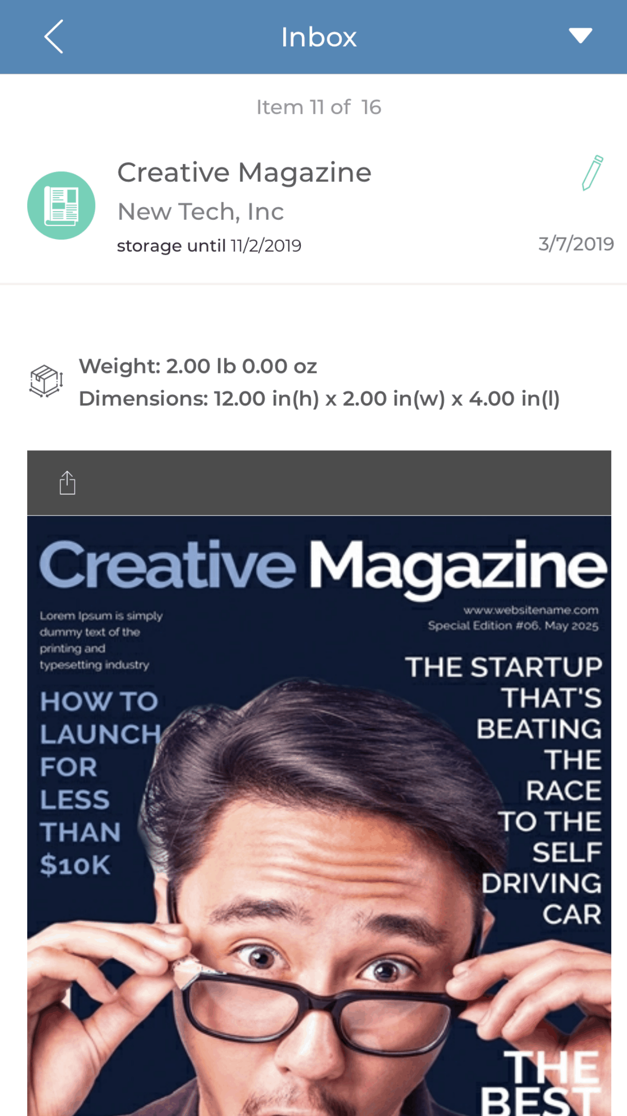 iPostal1 App See Magazine Covers Too